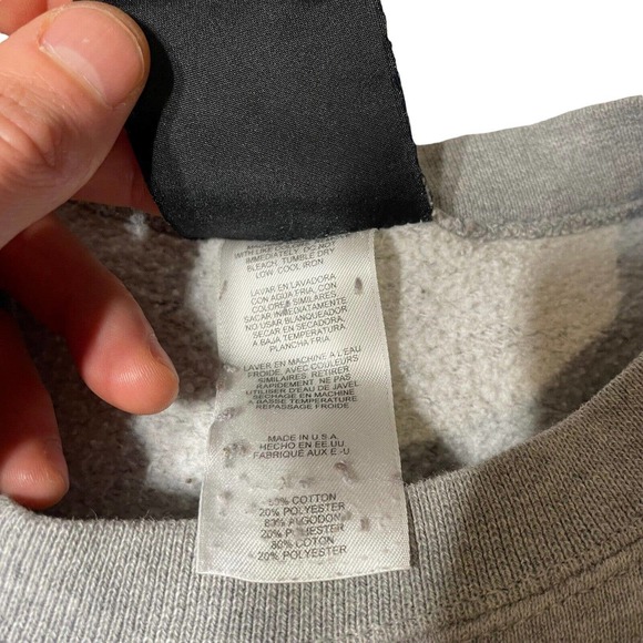 Vintage Adidas Embroidered Men's Sweat Shirt Crew Neck Size Large Gray USA - Picture 4 of 7